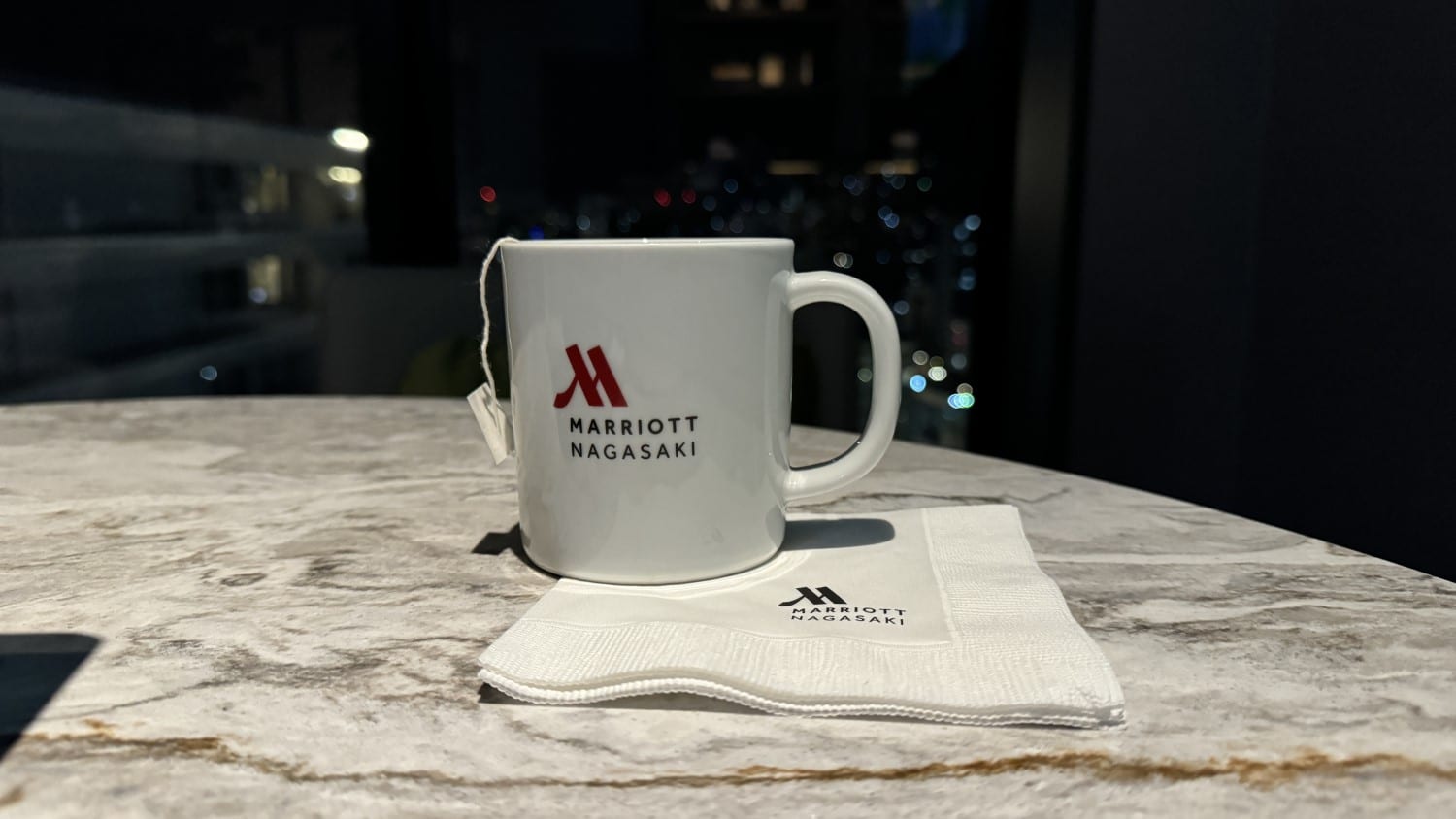 nagasaki marriott hotel branded coffee cup