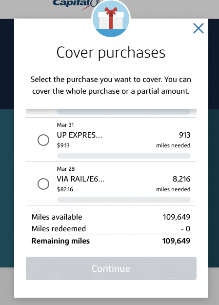 redeem capital one miles to cover travel purchases