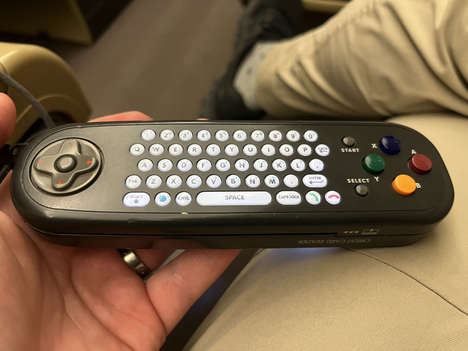 air canada a330 business class entertainment console keyboard
