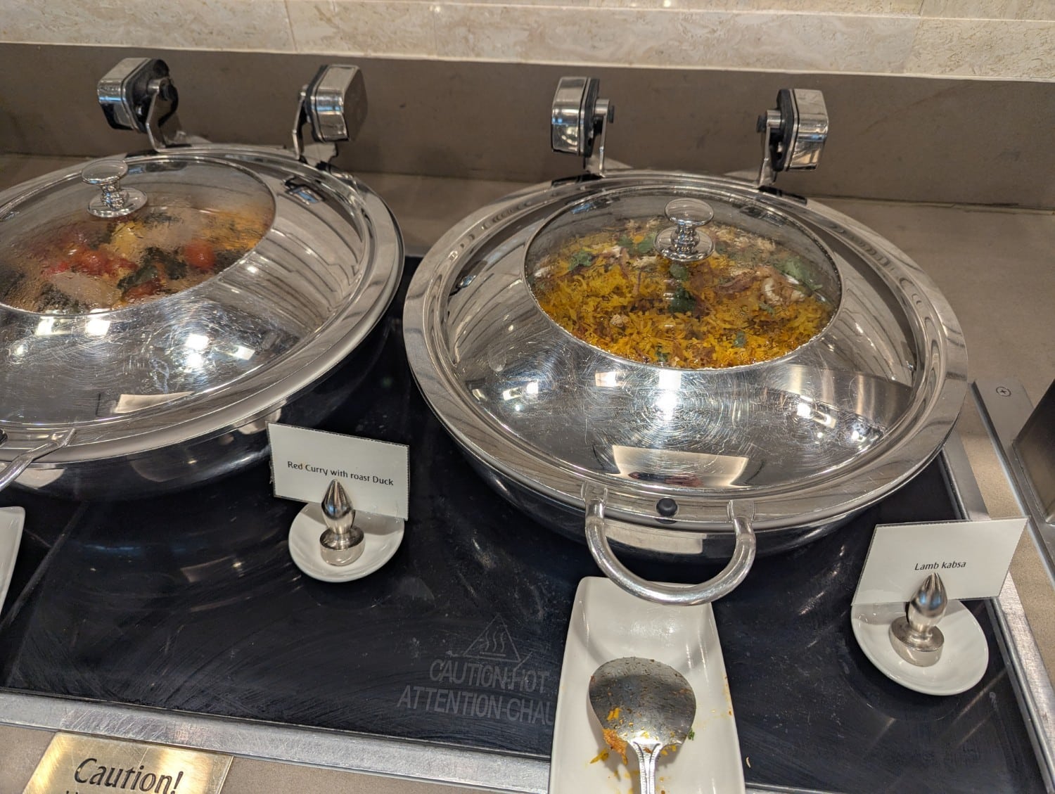 emirates a380 first class lounge hot food 3