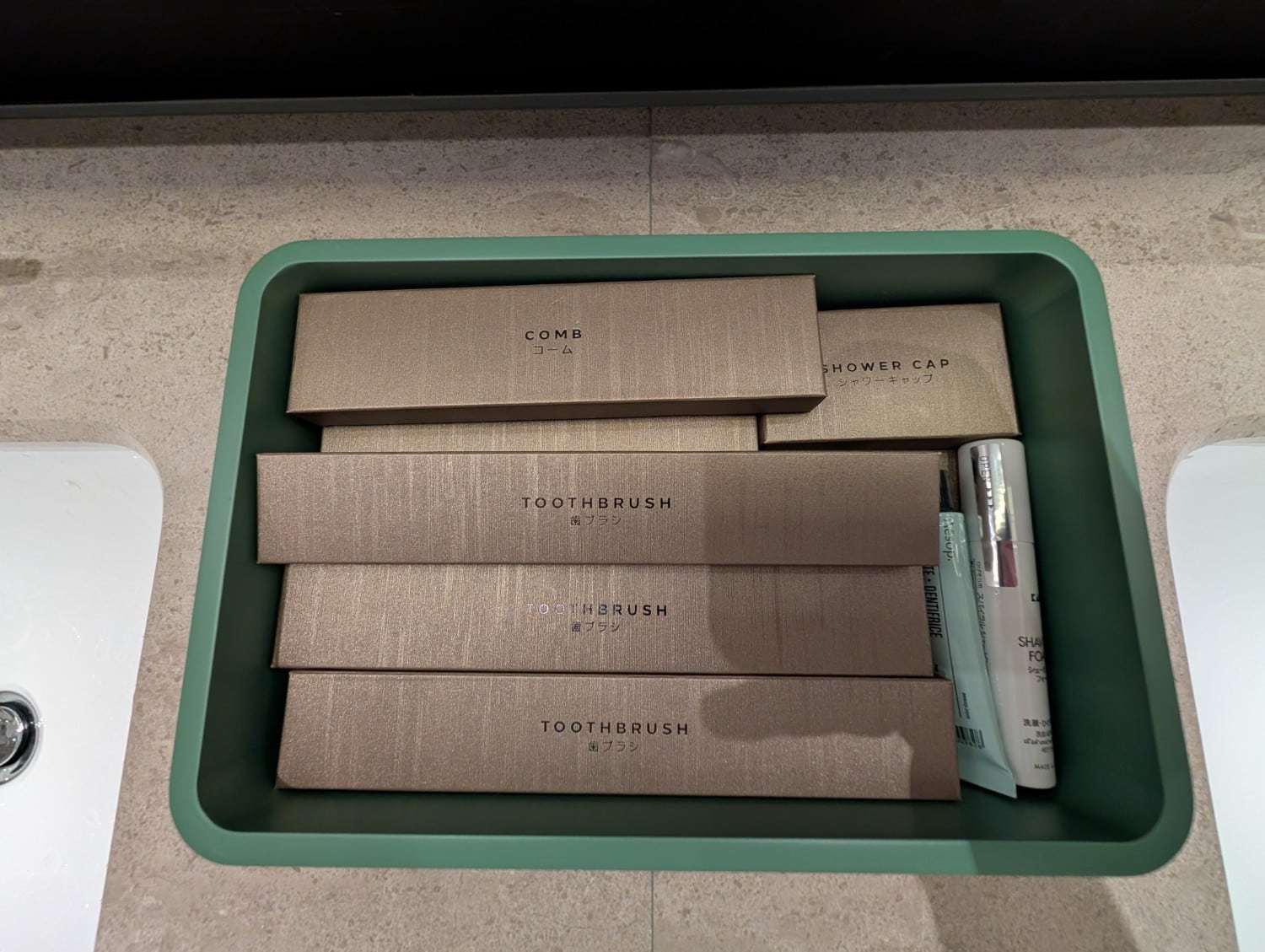 waldorf astoria osaka 2 queen premier room bathroom amenities