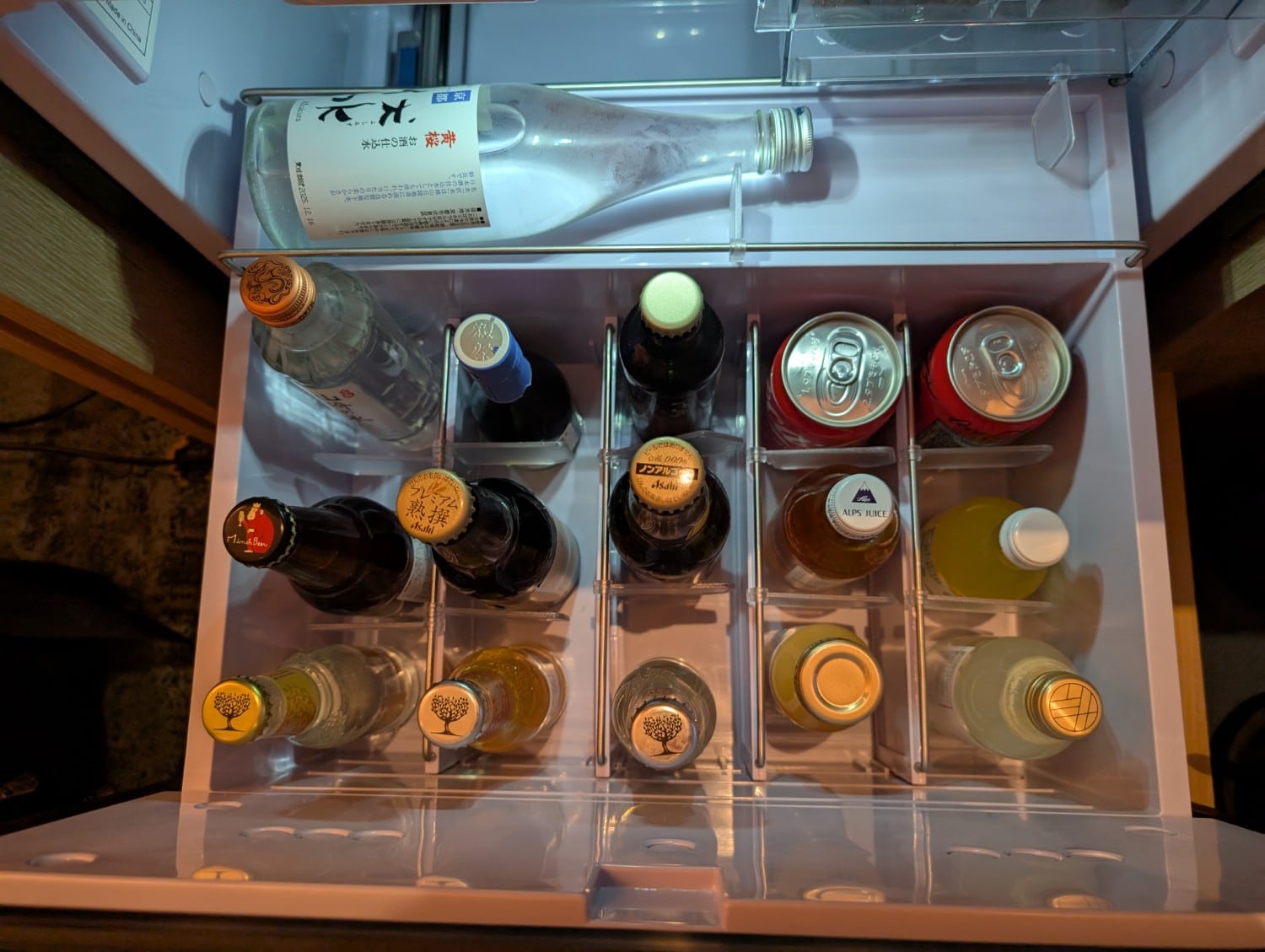 waldorf astoria osaka 2 queen premier room minifridge open