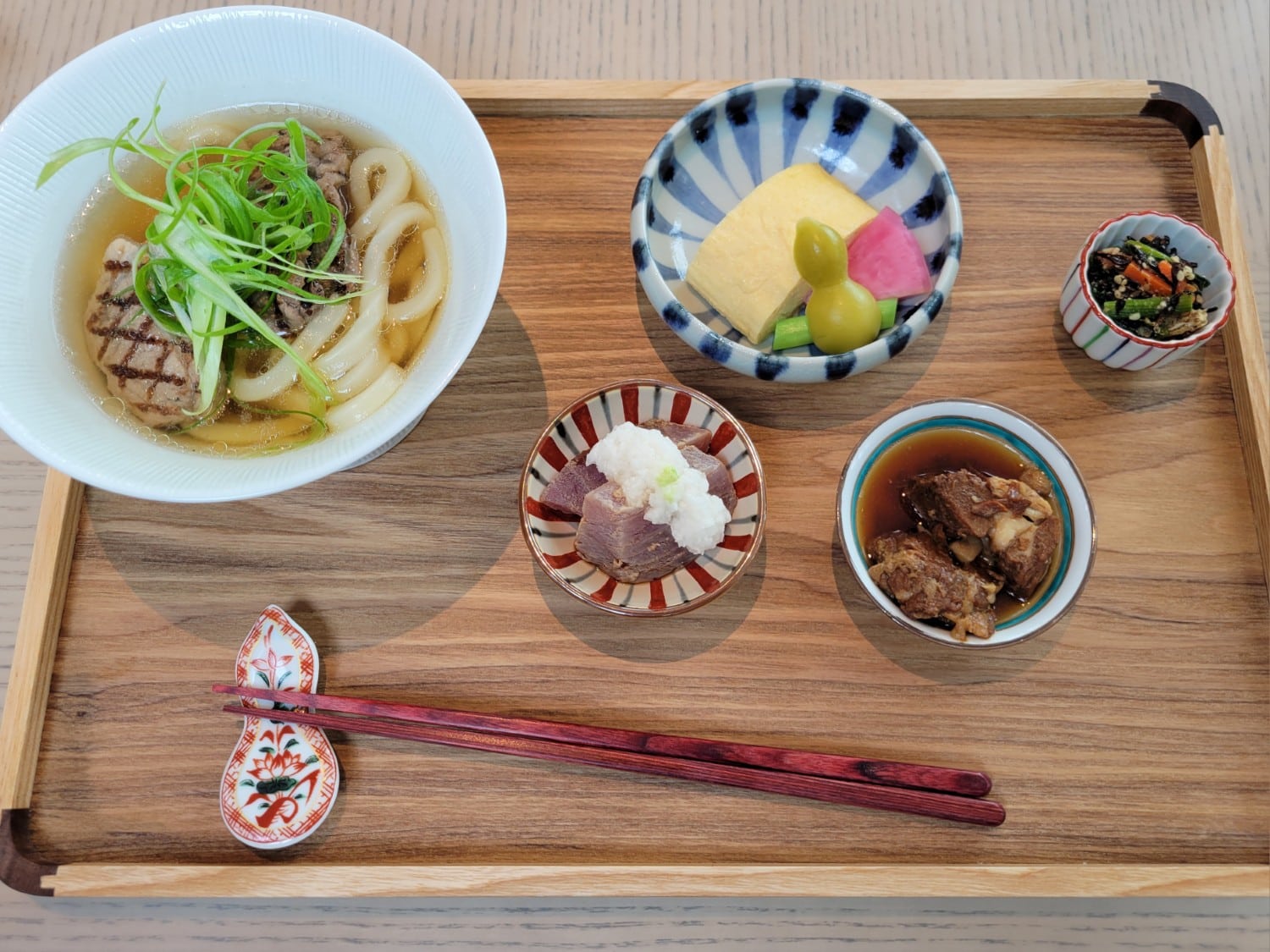 waldorf astoria osaka jolie brasserie japanese udon breakfast set