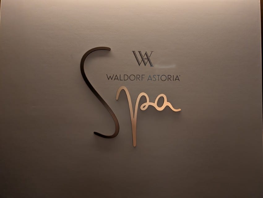 waldorf astoria osaka spa sign