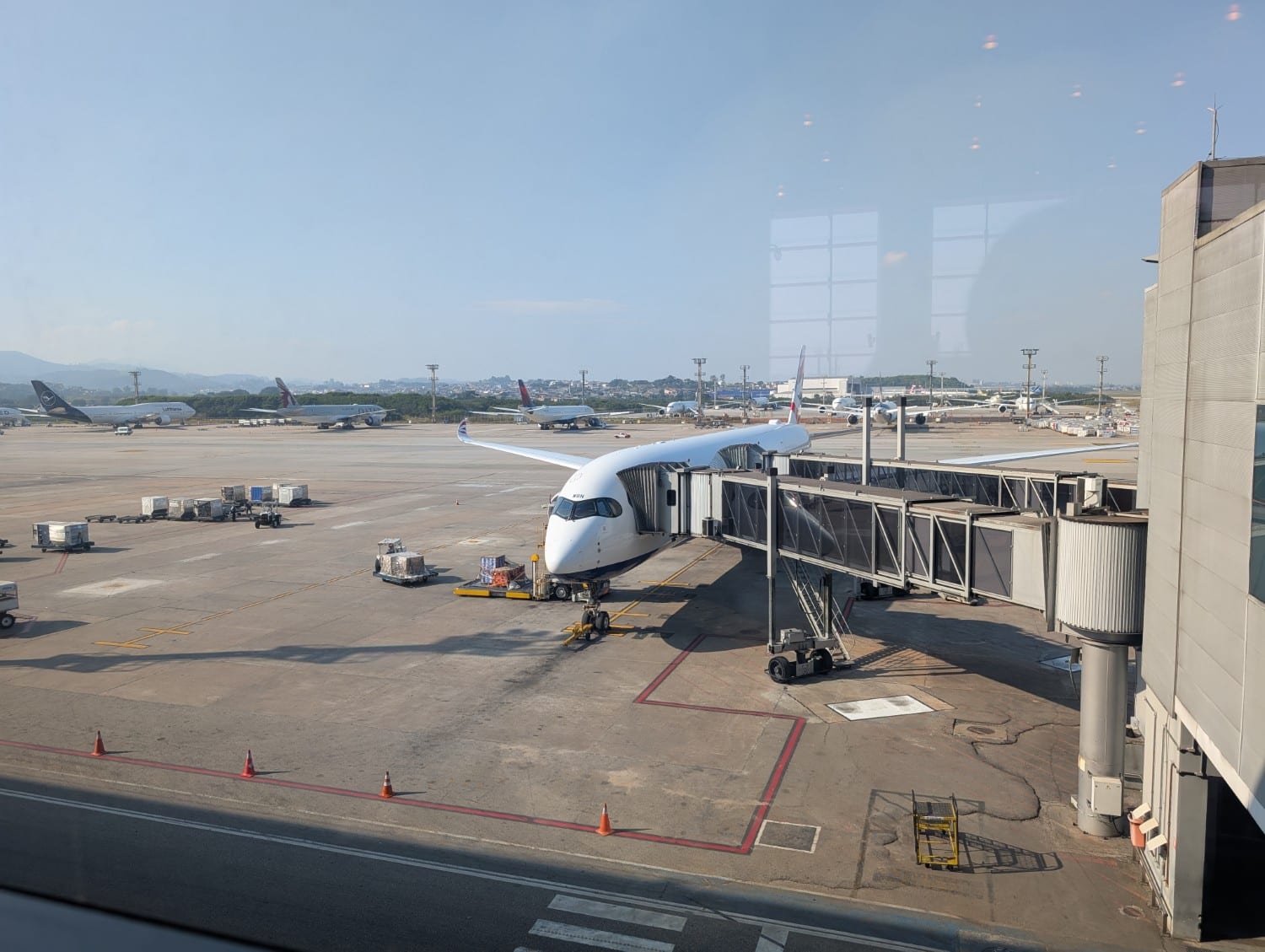 british airways a350 parked at gate