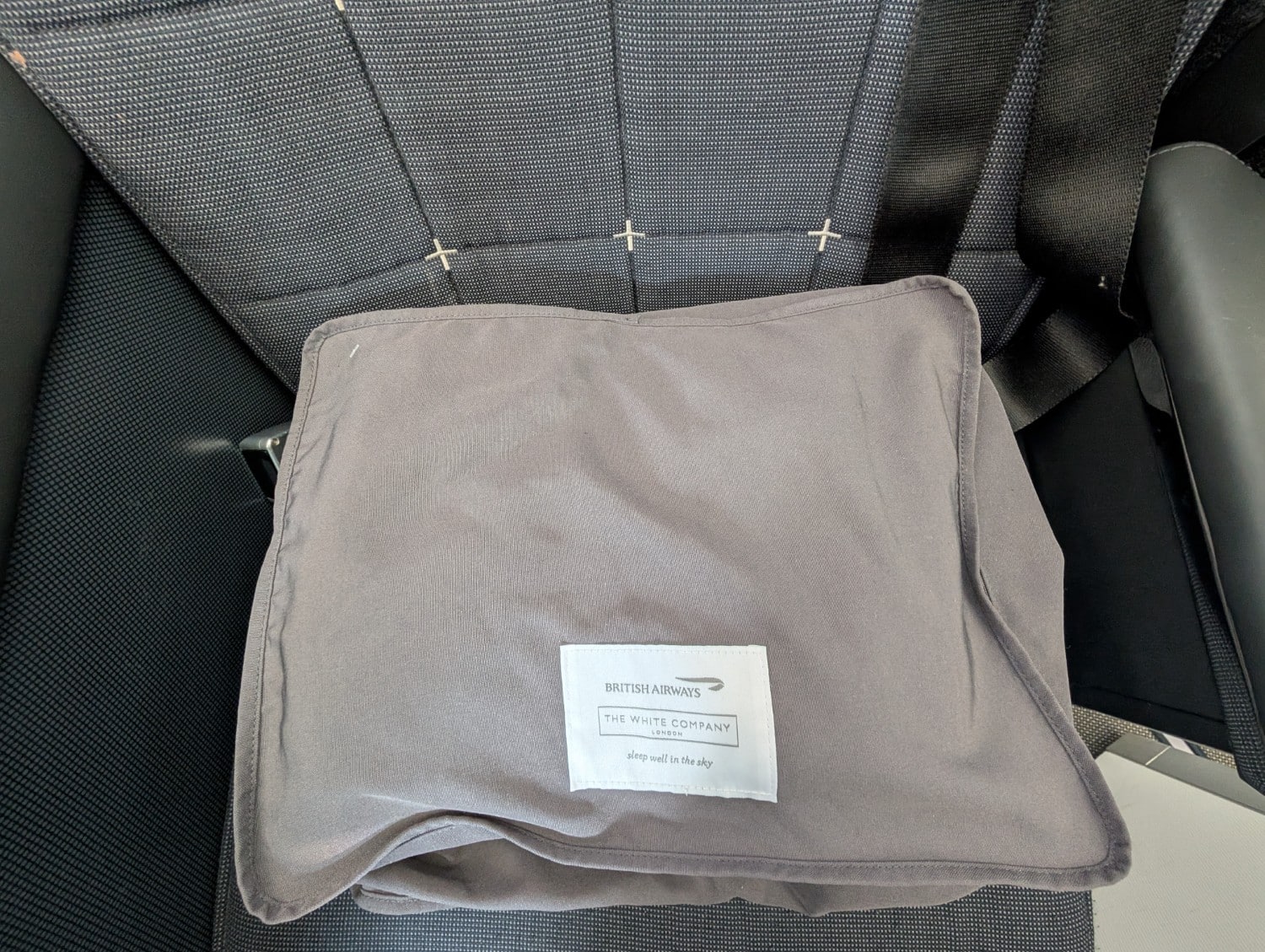 british airways business class a350 white company bedding