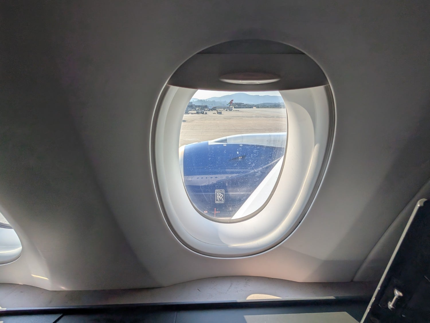 british airways business class a350 window view