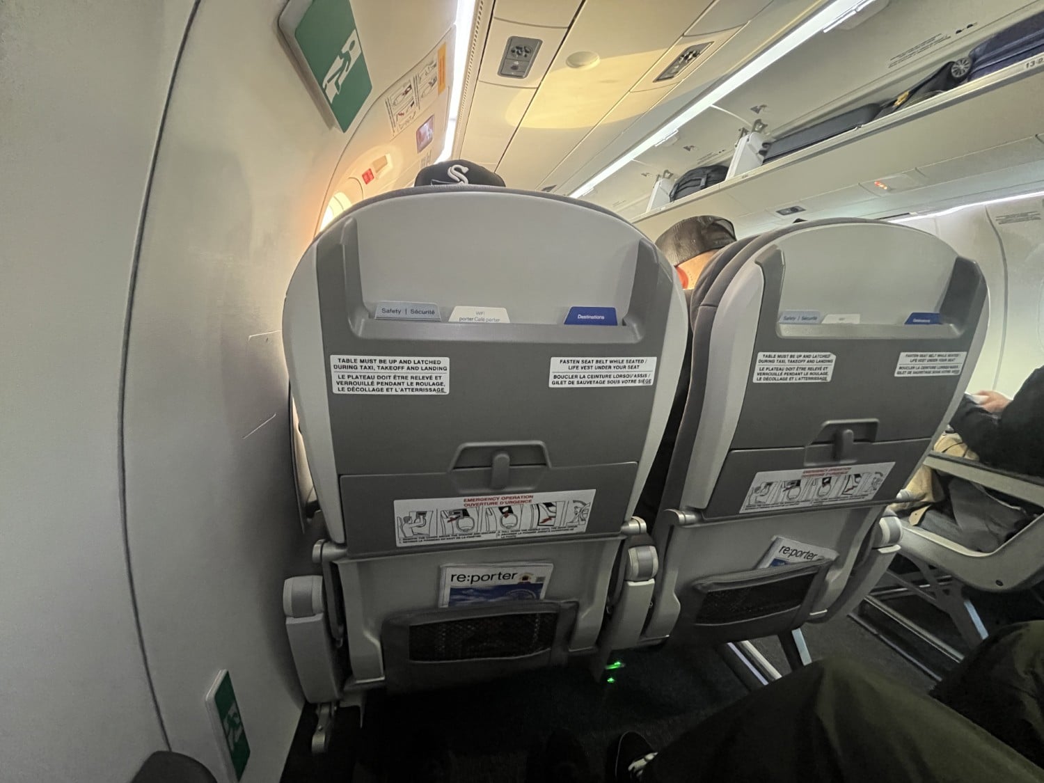 porter airlines economy class seating
