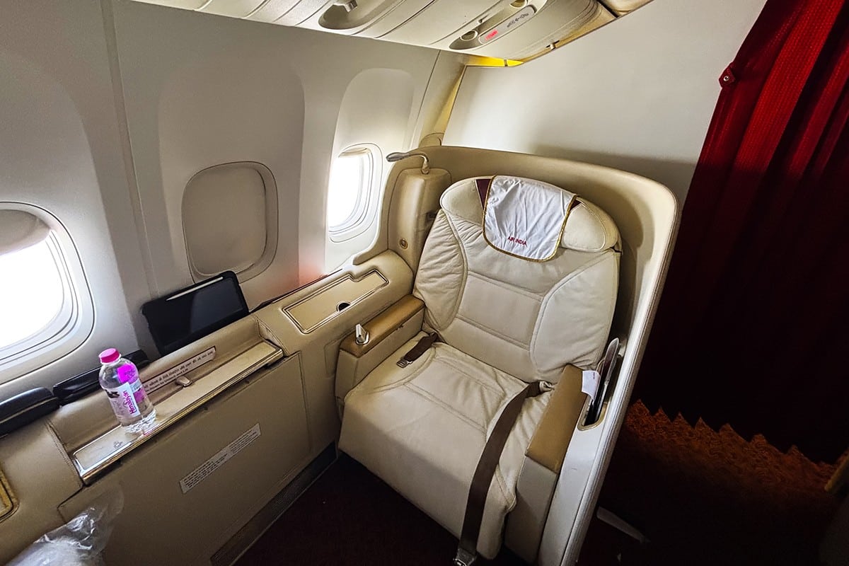 air india first class 777-300er seat overview