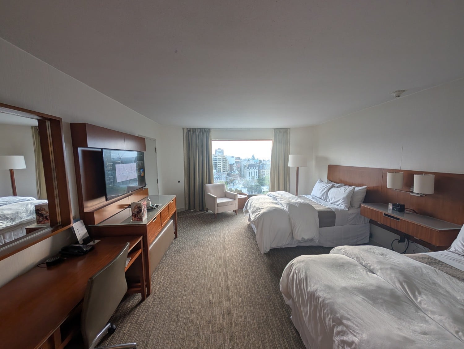 the westin ottawa 2 double bed room overview