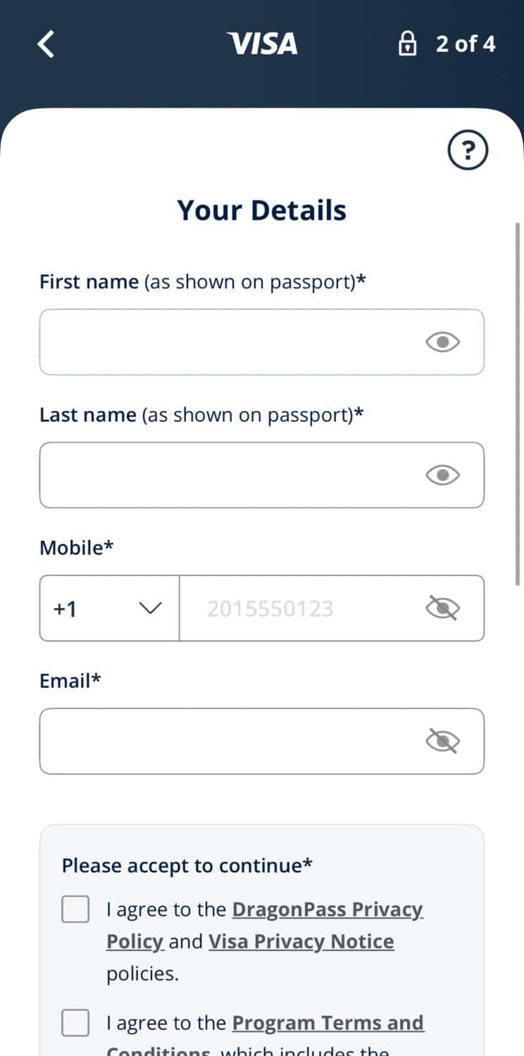 Visa Airport Companion App Despyp Descyp