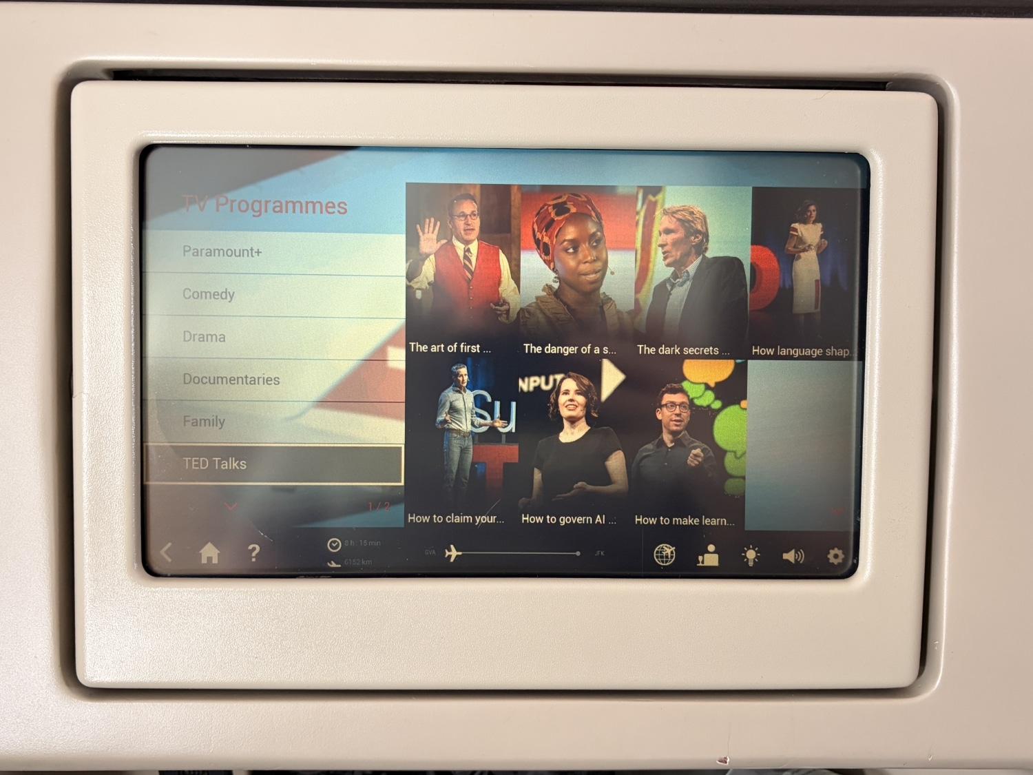 swiss business class a330 TED talks
