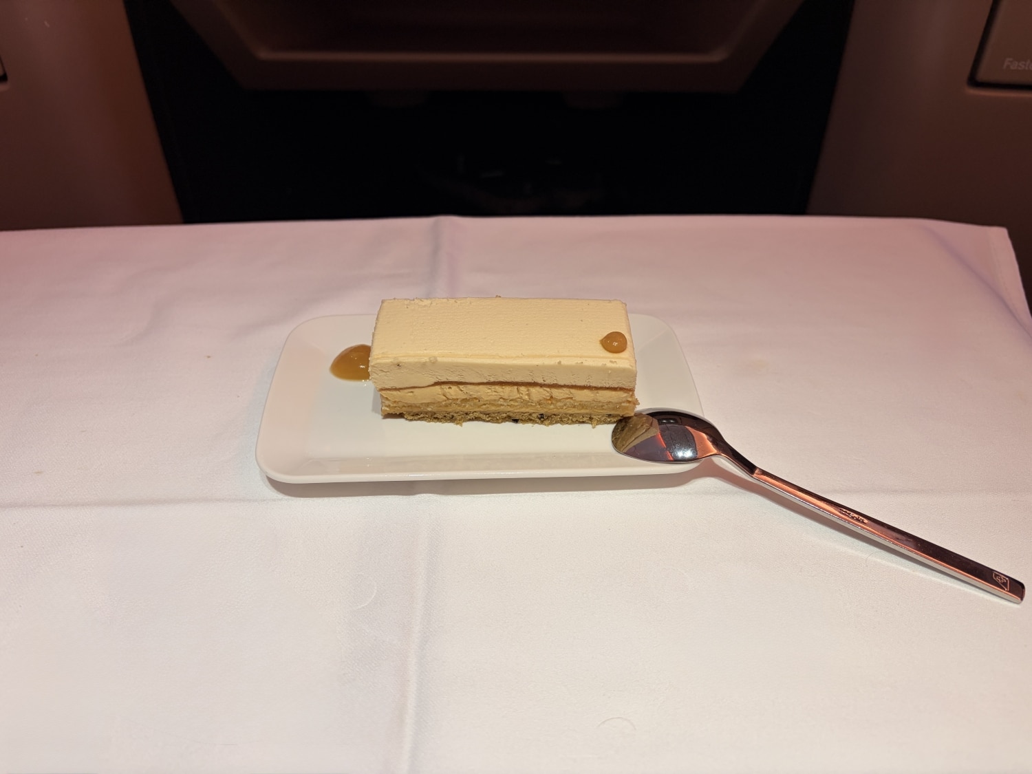 swiss business class a330 cake dessert