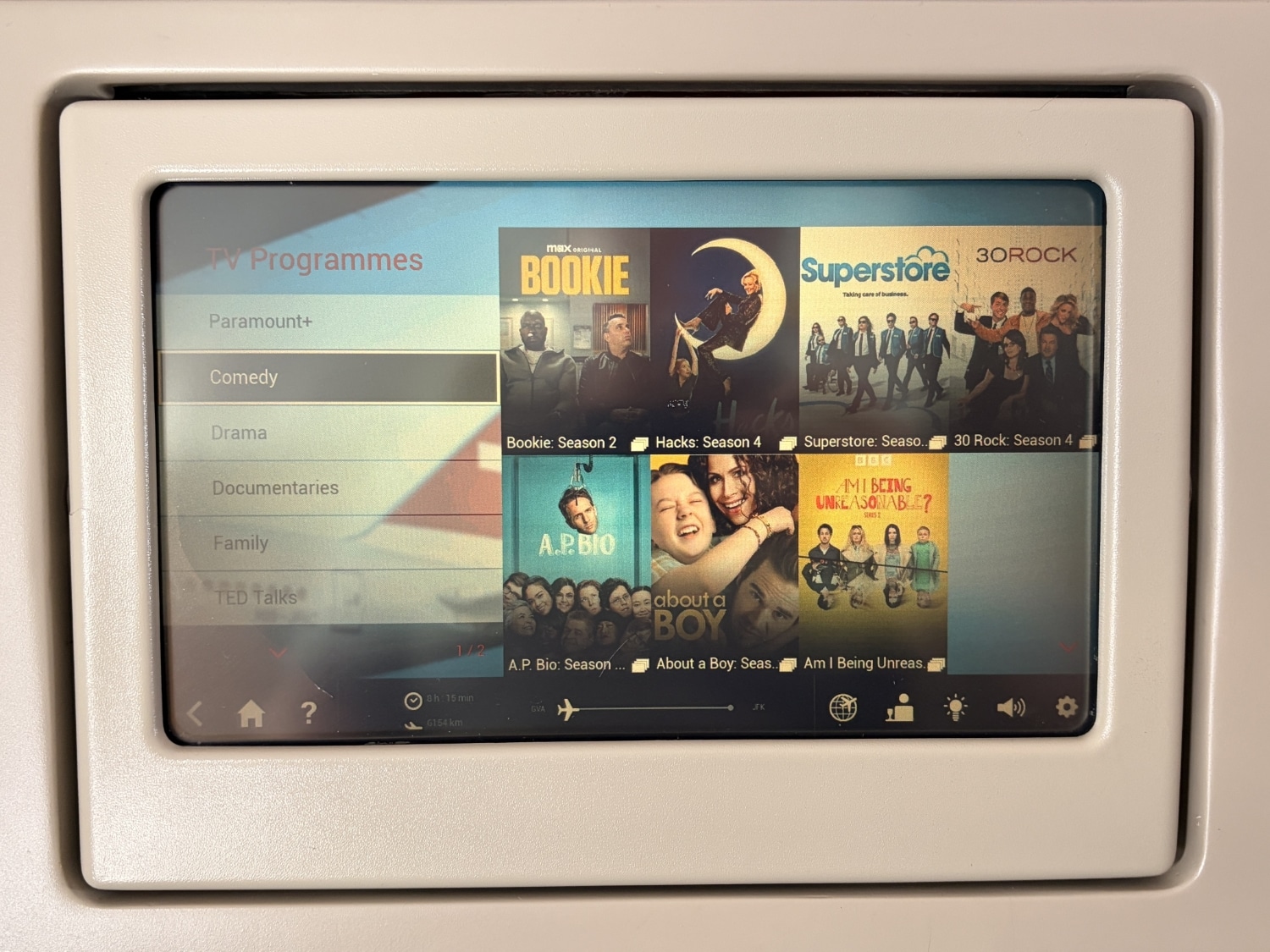 swiss business class a330 comedy shows