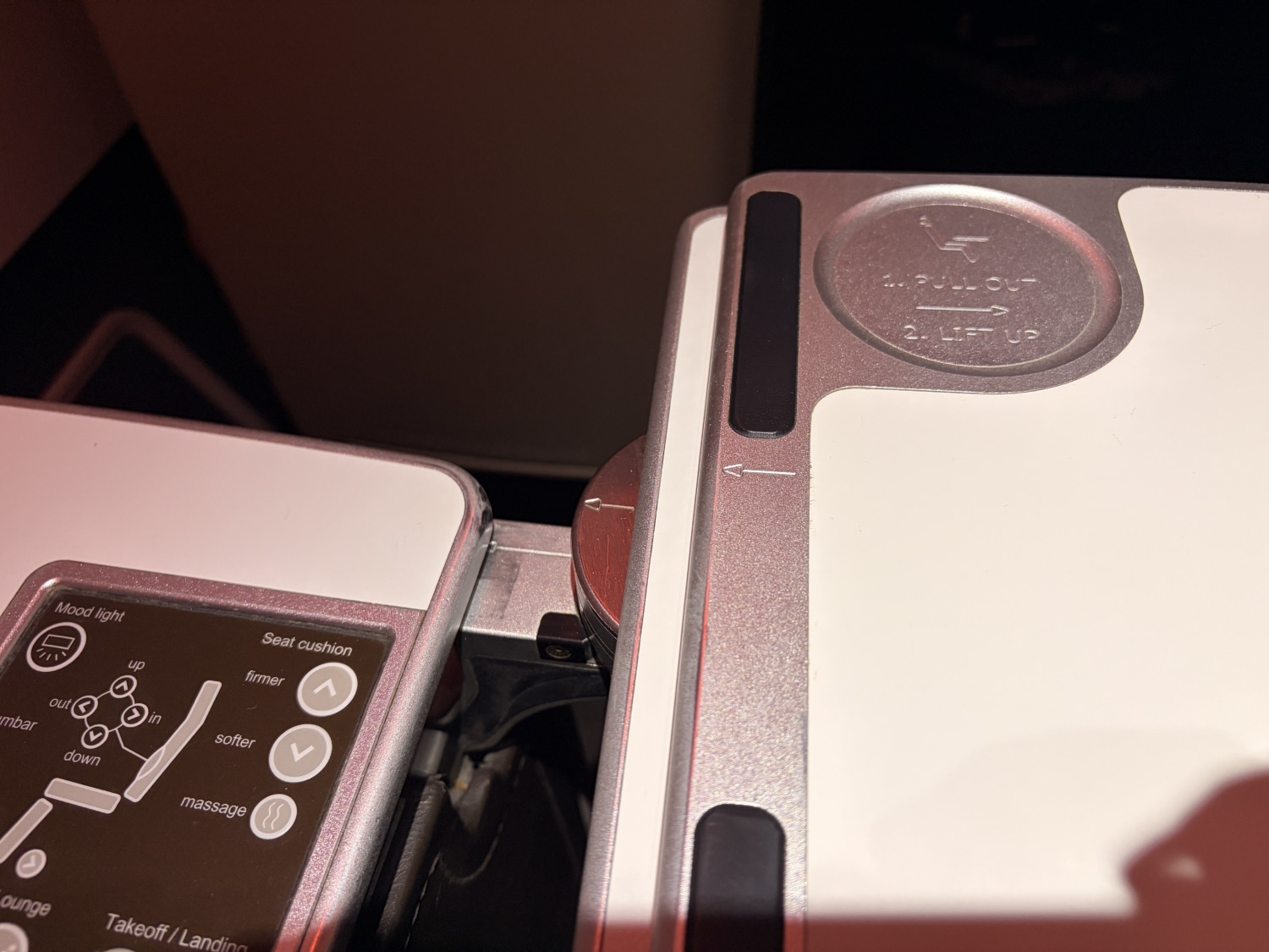 swiss business class a330 tray table instructions