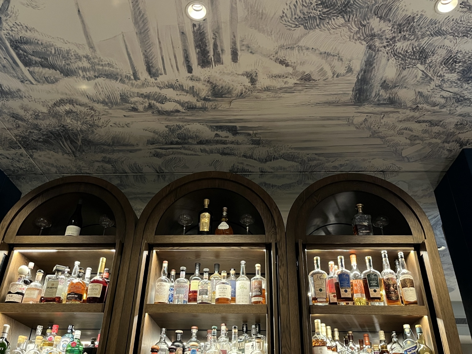 the talbott autograph collection laurel bar ceiling design