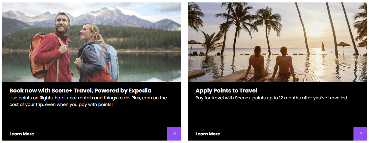 scene travel redemption options