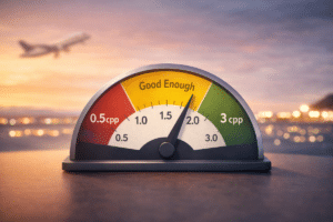 cpp gauge at good enough with airport in background