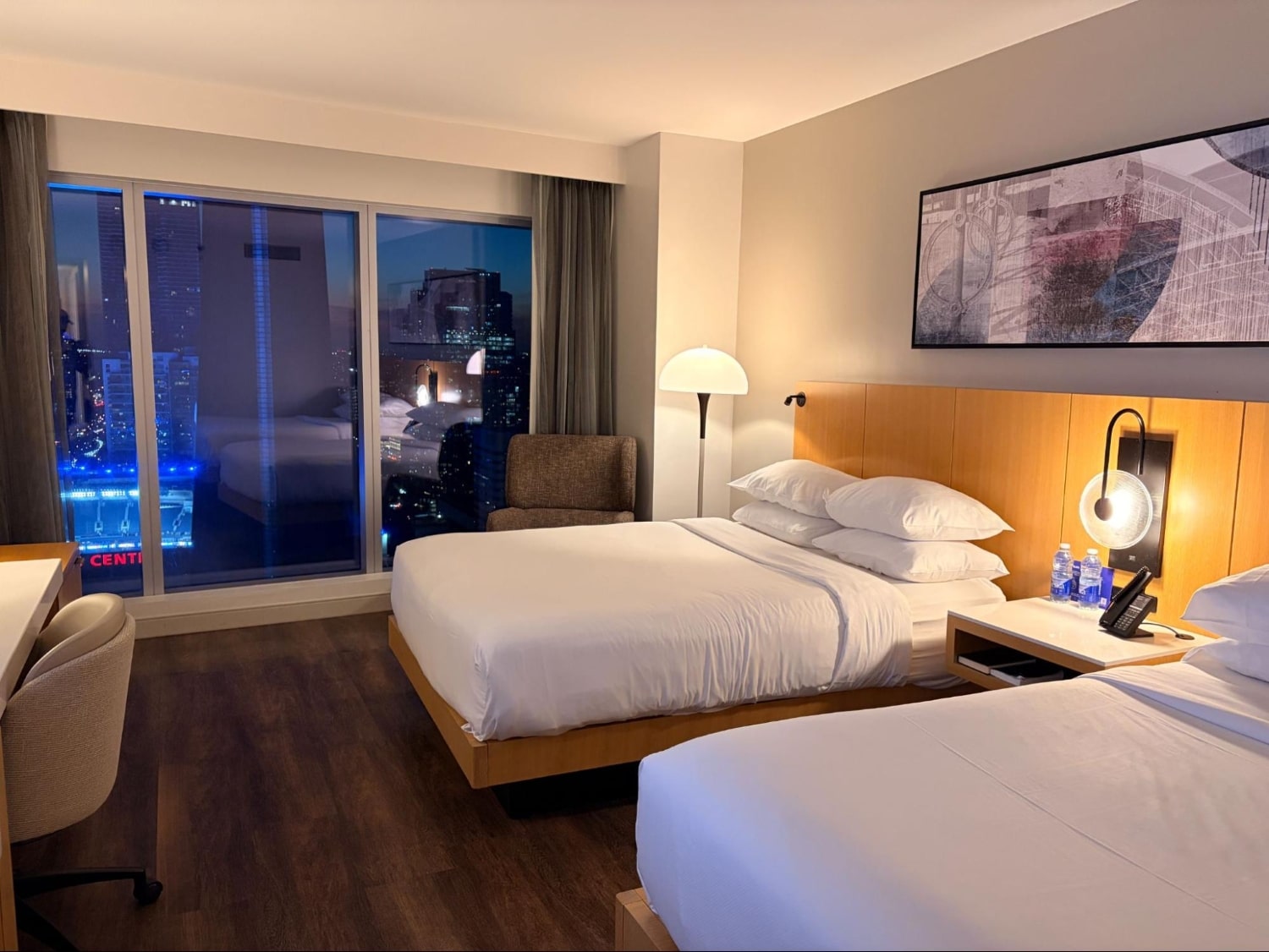 delta hotel room with city view