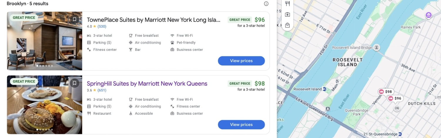 springhill suites new york location and pricing