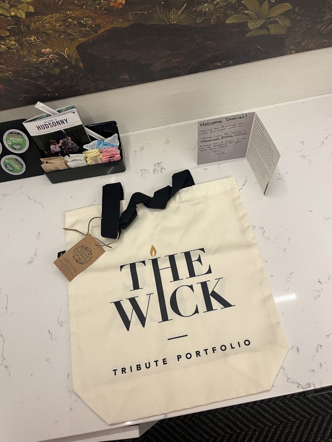 the wick hotel welcome amenity