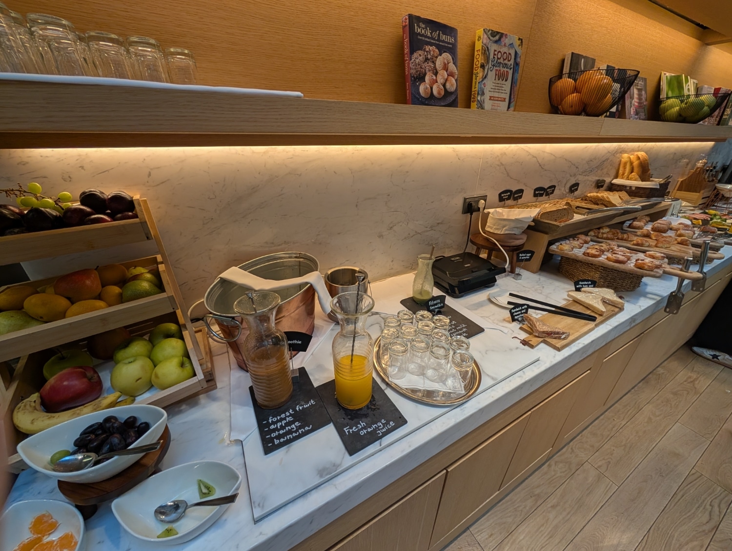 BoHo hotel prague breakfast spread
