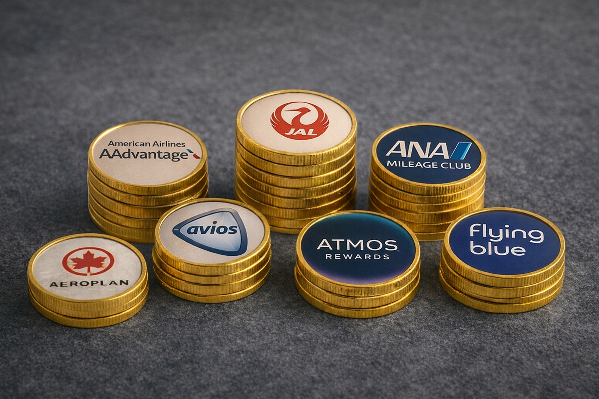 how much are frequent flyer miles worth coins with program logos