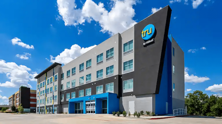 tru by hilton hotel exterior