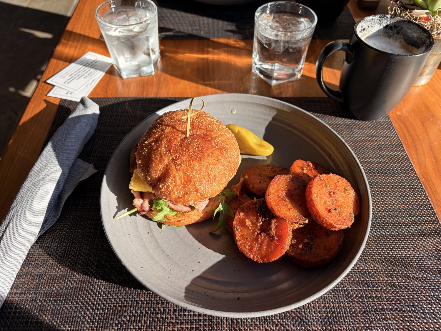 westin verasa napa bank restaurant breakfast sandwich
