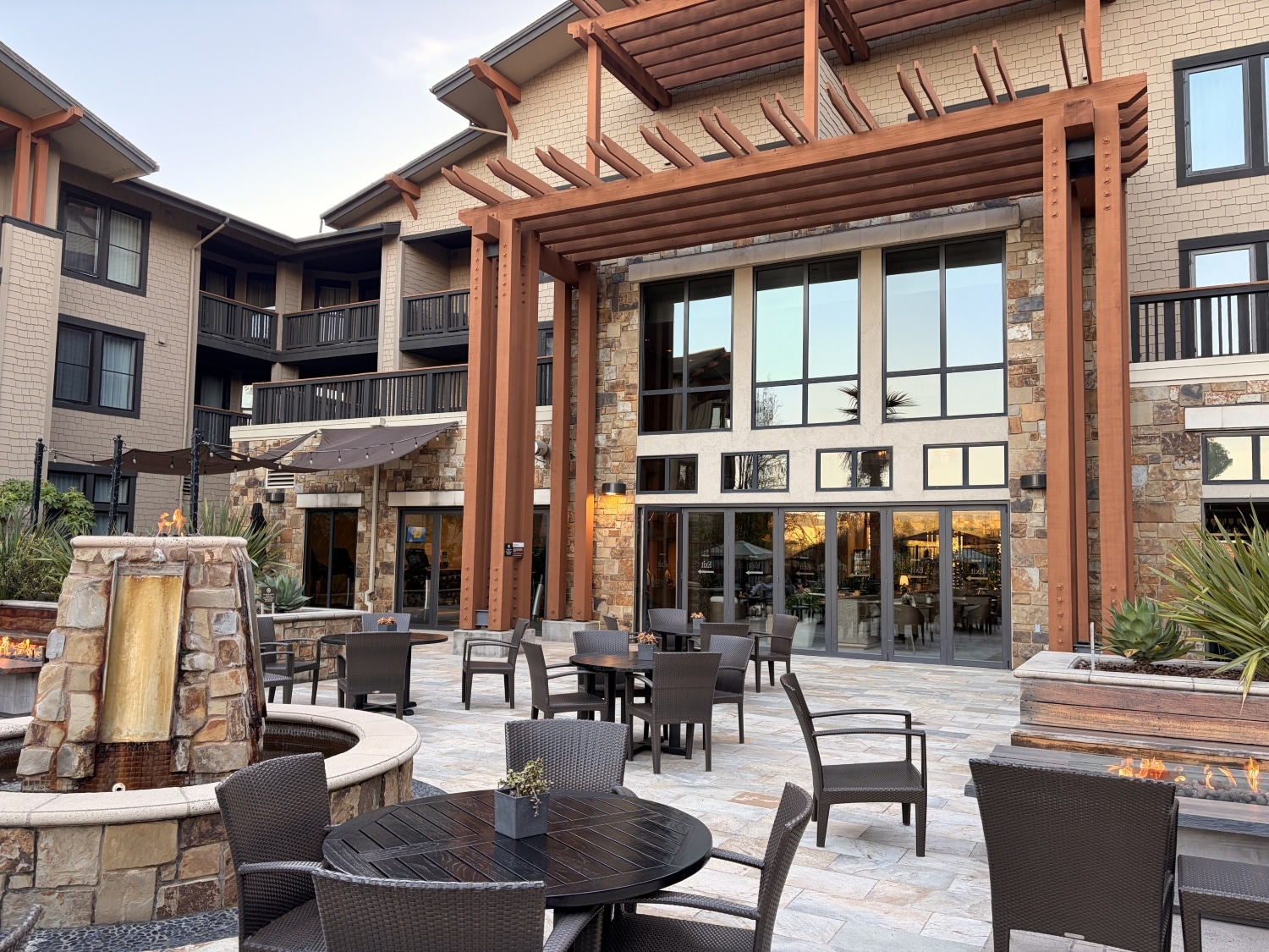 westin verasa napa outdoor seating
