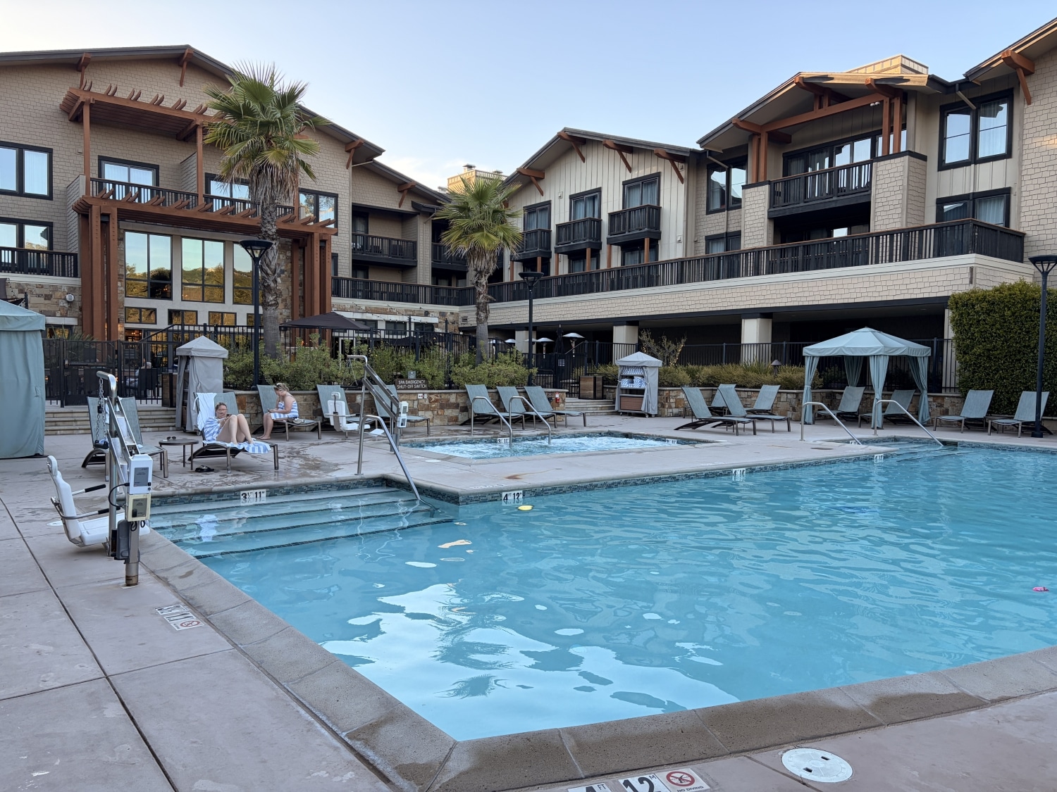 westin verasa napa pool with hottub