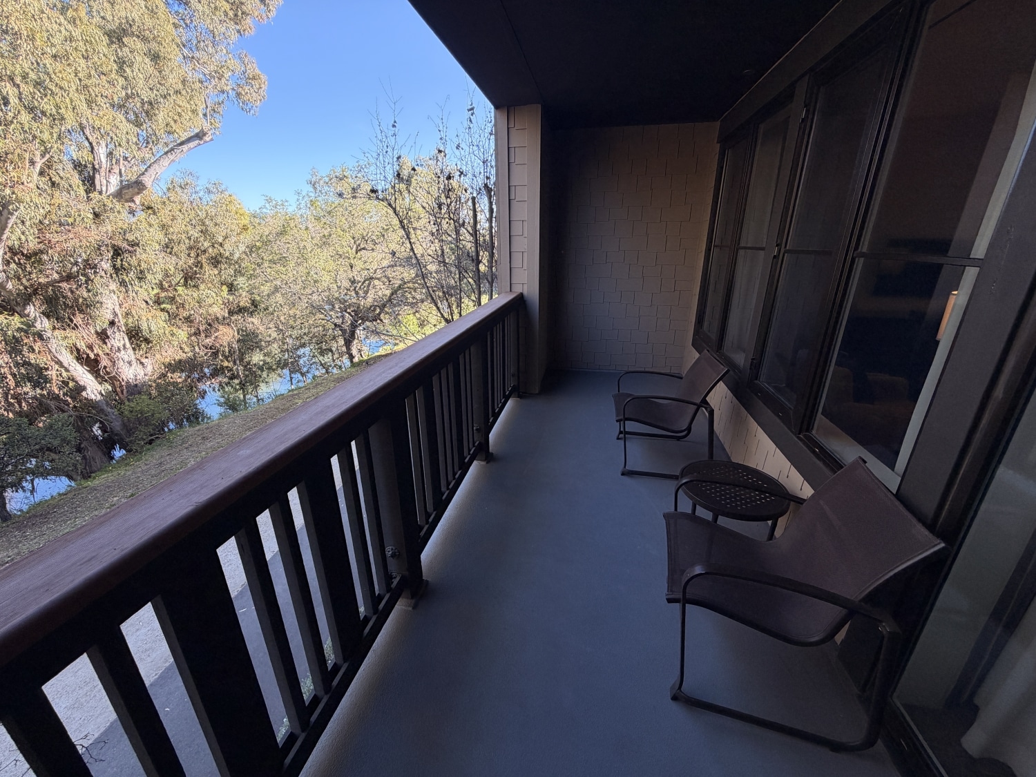 westin verasa napa premium 1 bedroom suite balcony with seating