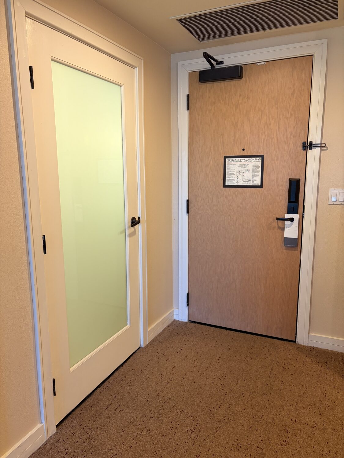 westin verasa napa premium 1 bedroom suite powder room door