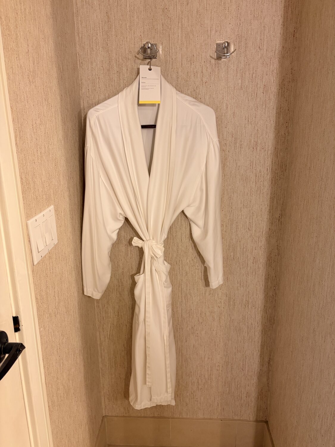 westin verasa napa premium 1 bedroom suite robe in bathroom