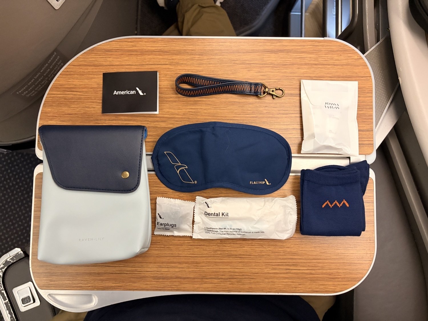 american airlines flagship first class amenity kit contents