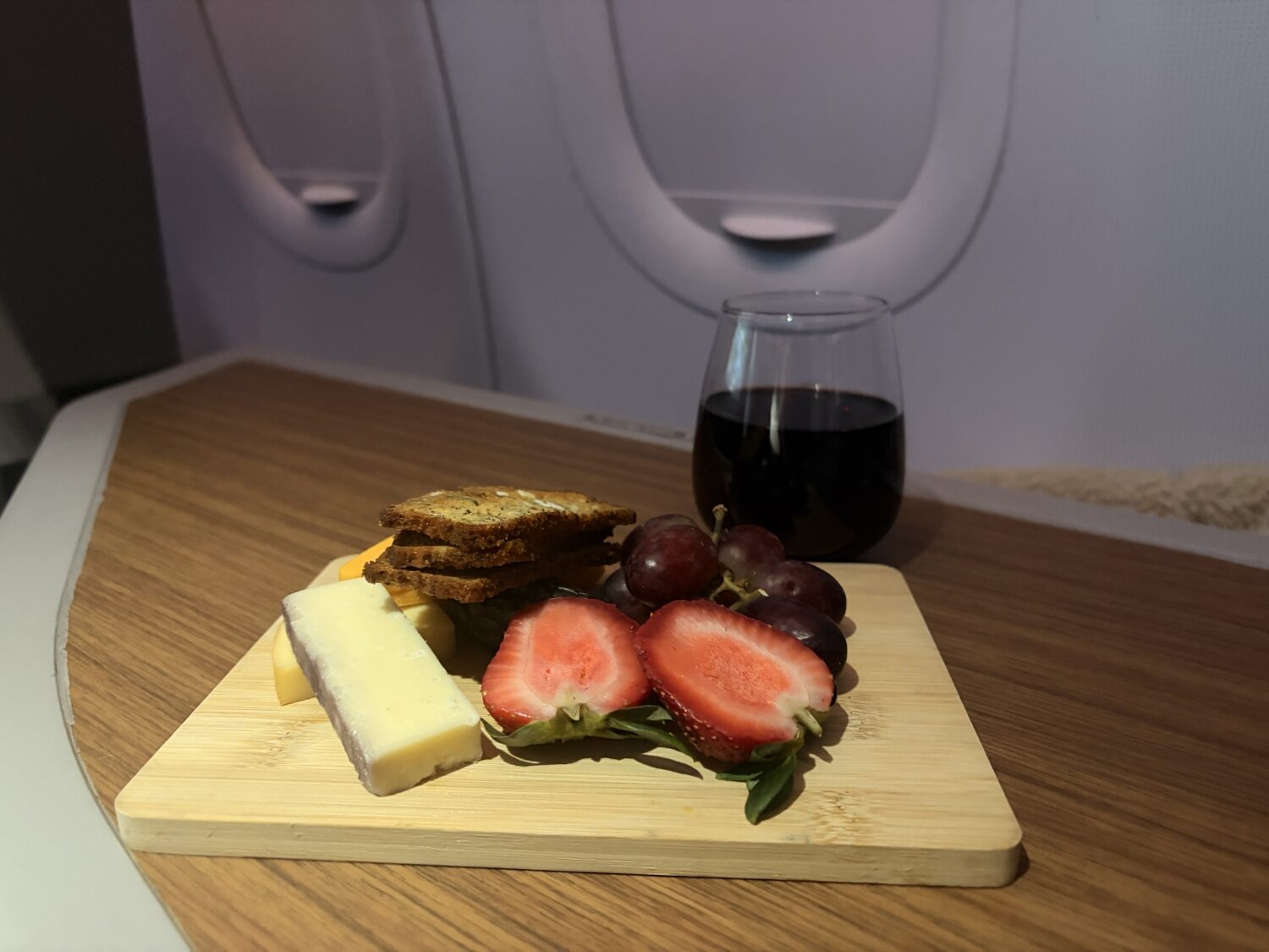 american airlines flagship first class charcuterie board