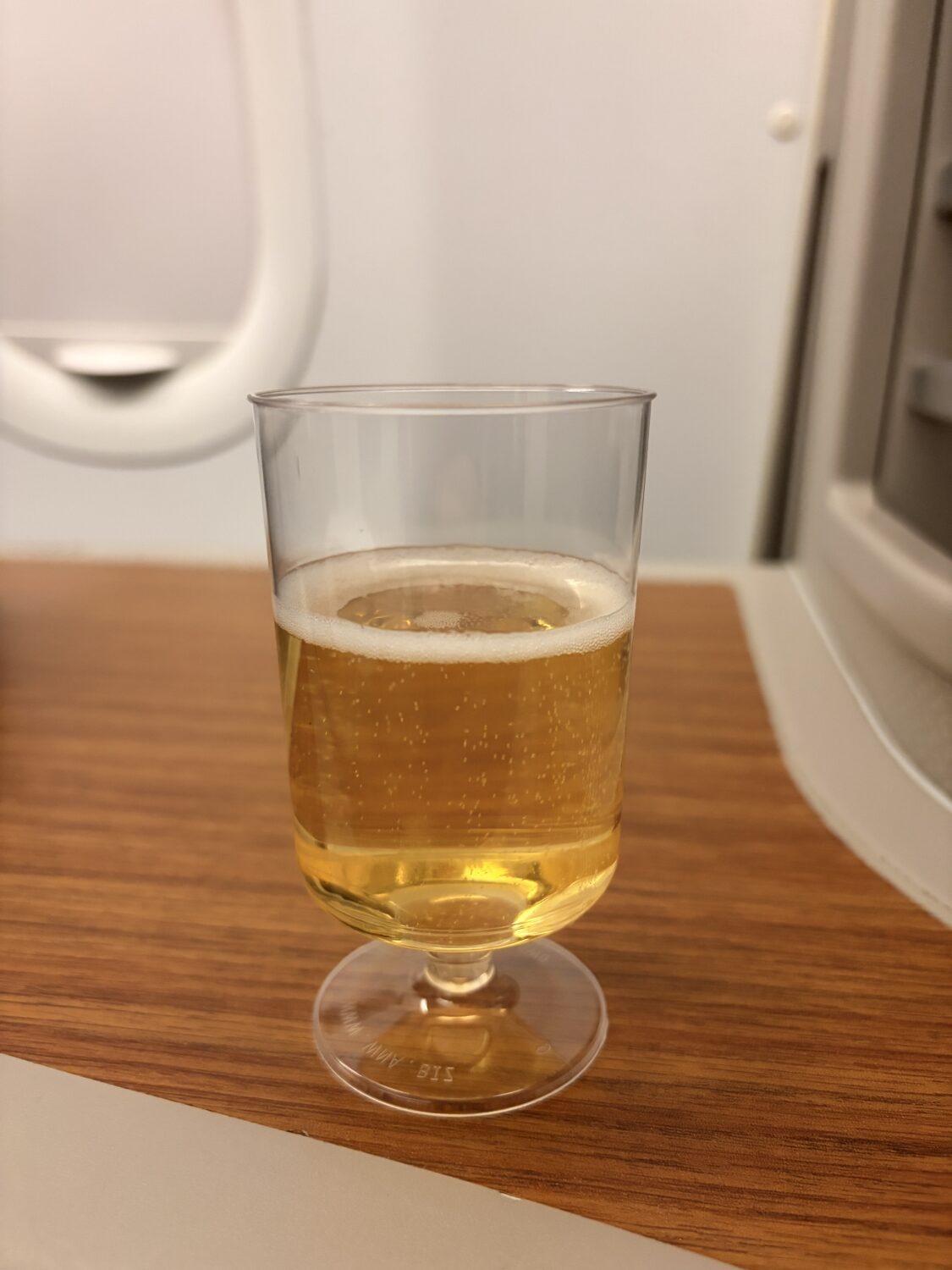 american airlines flagship first class welcome champagne