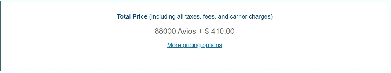 high fuel surcharge when redeeming british airways avios