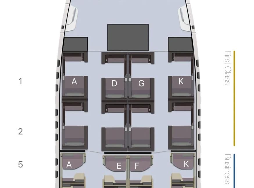 ana first class the suite seatmap on the boeing 777-300er