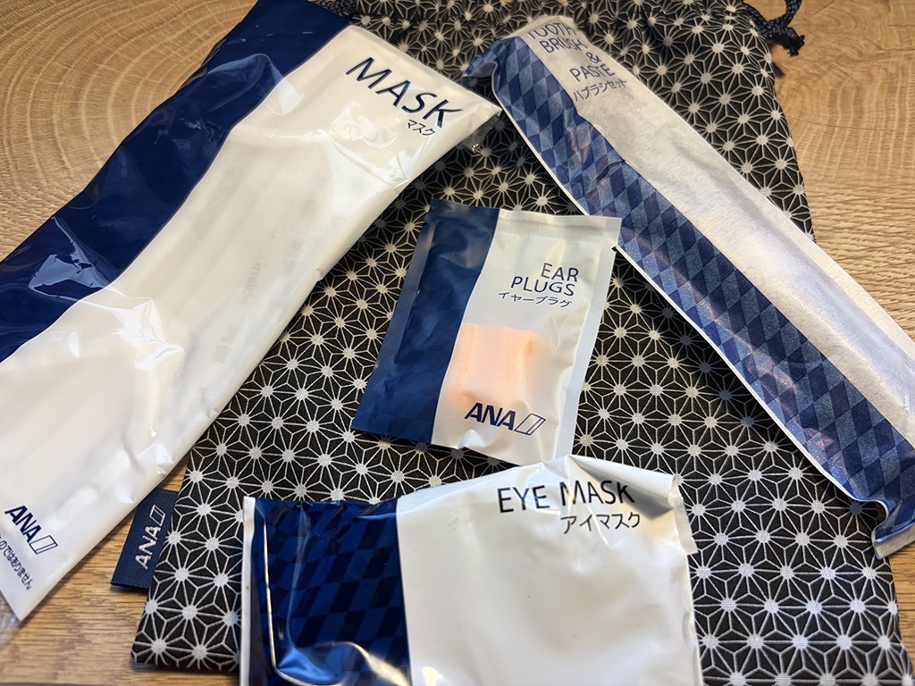 ana the suite first class amenity kit contents