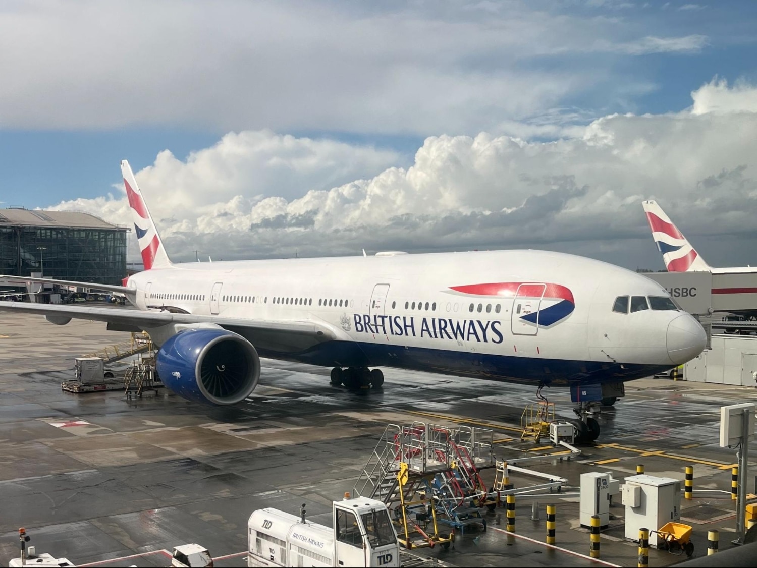 british airways aircraft parked on tarmac