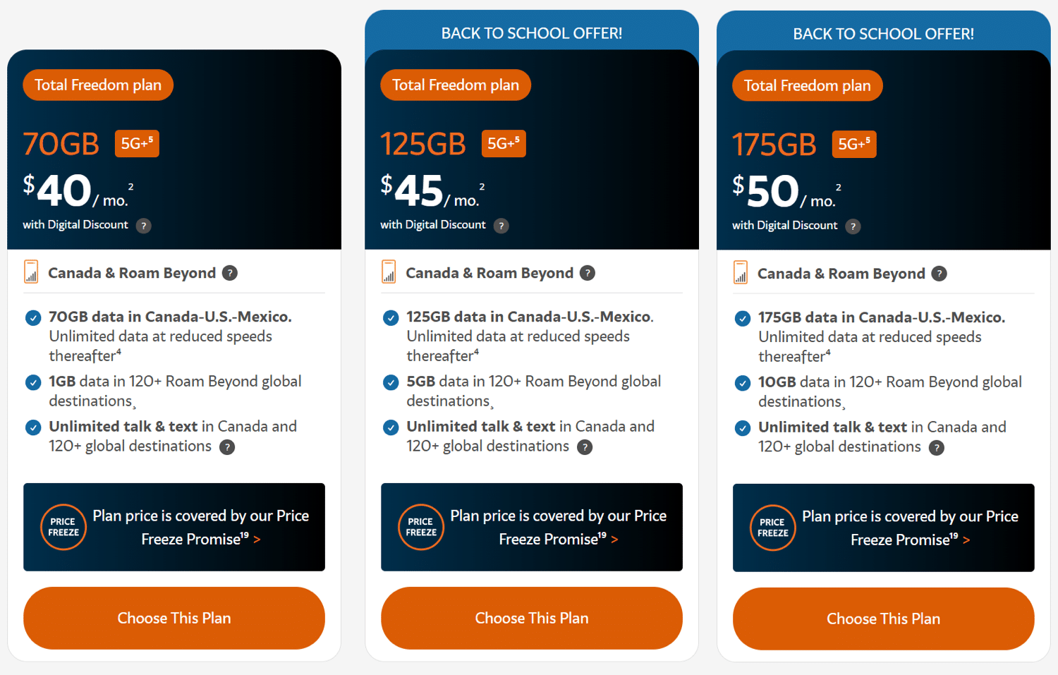 freedom mobile plans with back to school promotional offer
