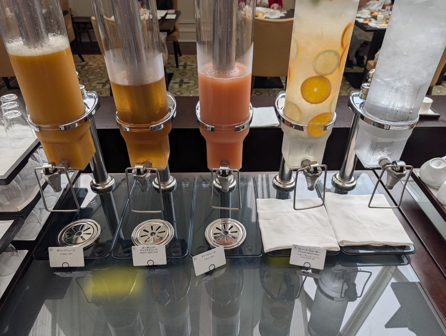 tokyo station hotel atrium restaurant breakfast juices