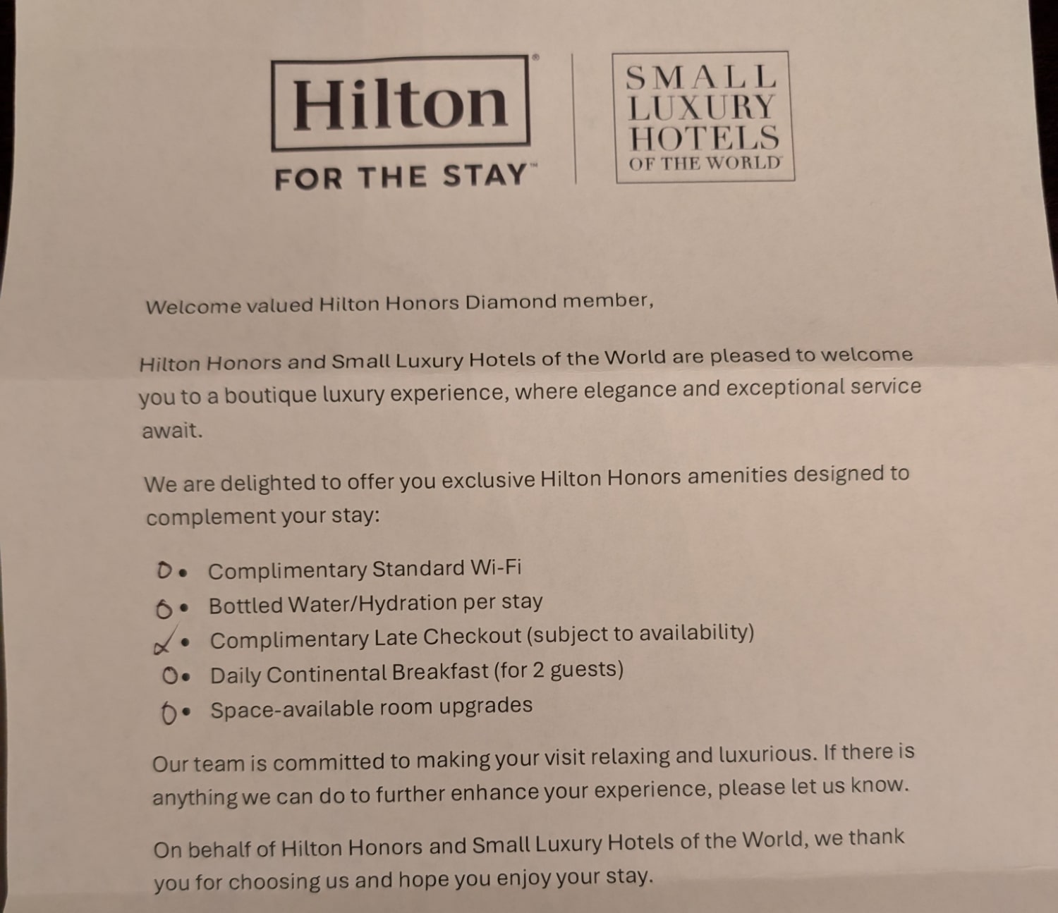 tokyo station hotel small luxury hotels of the world hilton diamond benefits