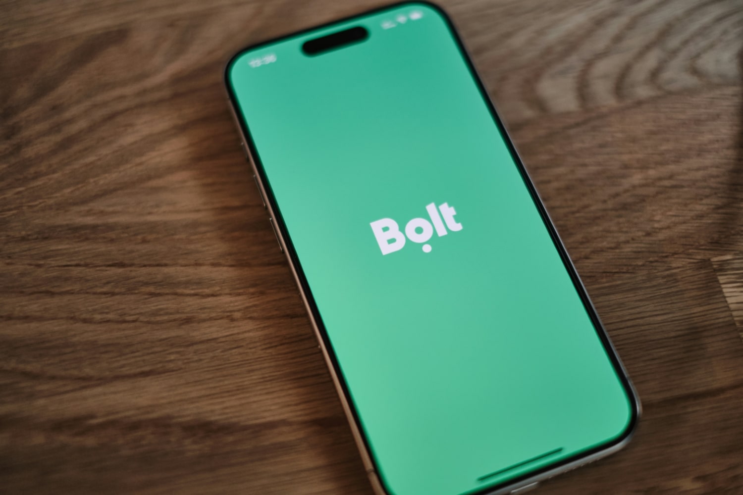 bolt logo on mobile app phone