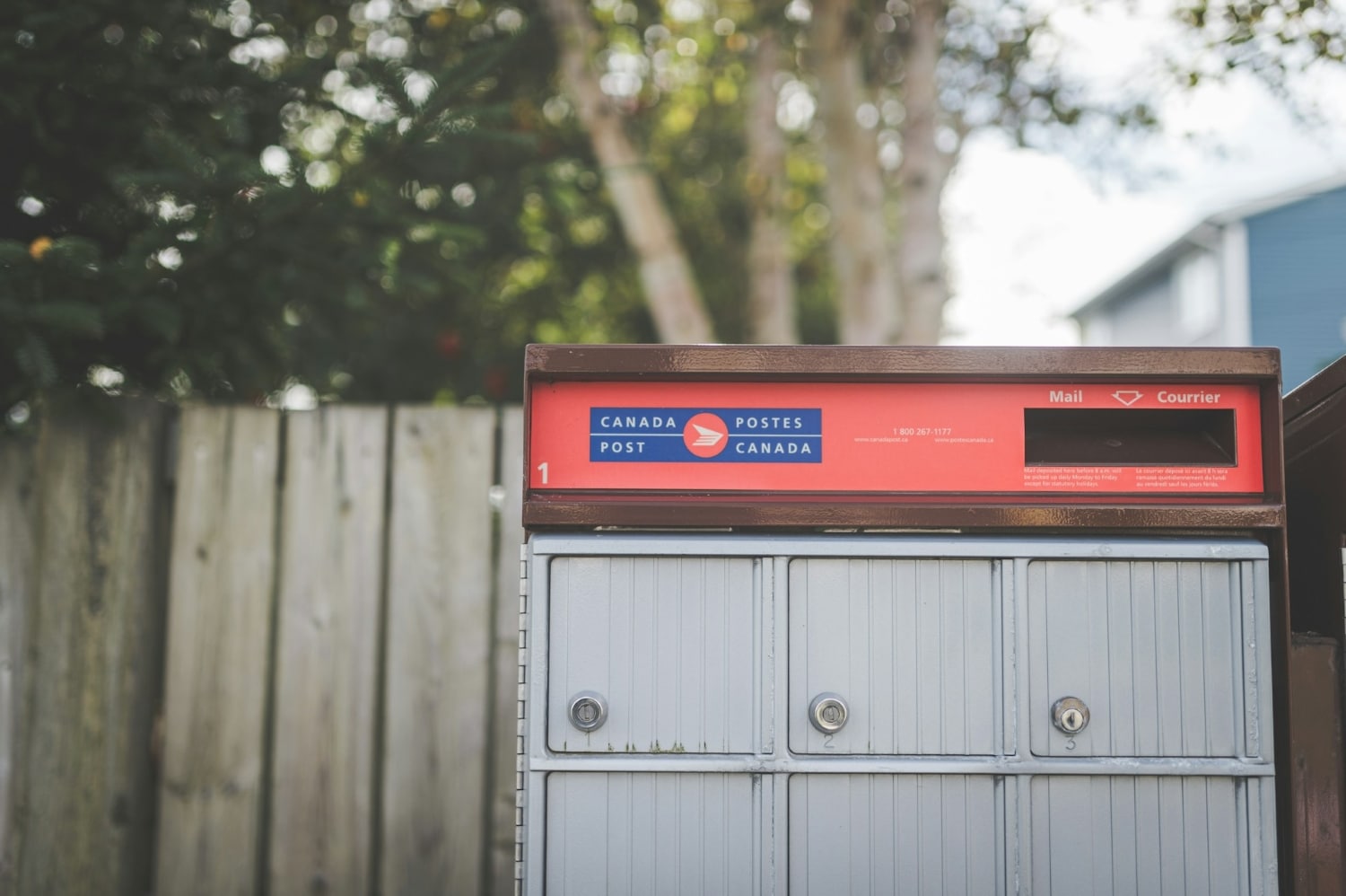 canada post mailbox in neighbourhood