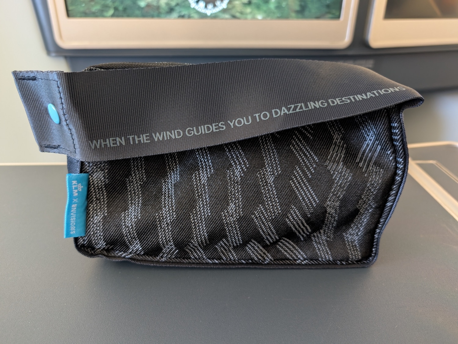 klm business class amenity kit by envisions