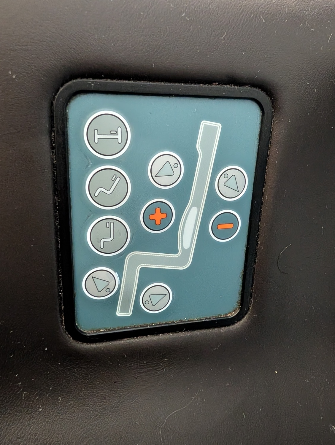 klm business class seat controls