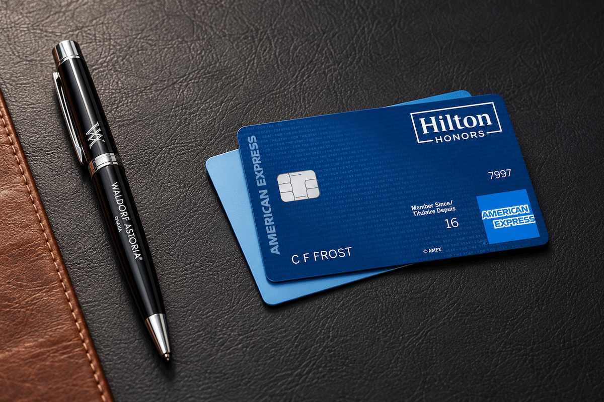 Hilton Honors American Express Card Canada and Waldorf Astoria Osaka Pen