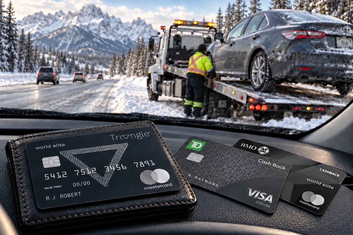 best roadside assistance credit cards canada triangle world elite td cash back vi bmo cashback mastercard